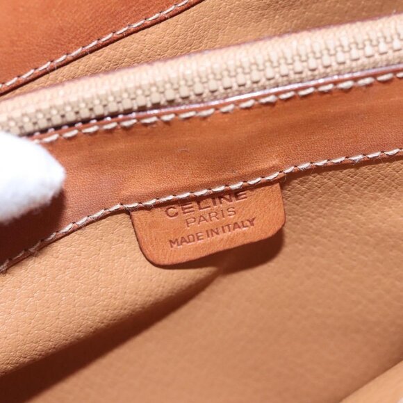 CELINE Macadam Canvas Hand Bag PVC Leather 2way White - Picture 12 of 16